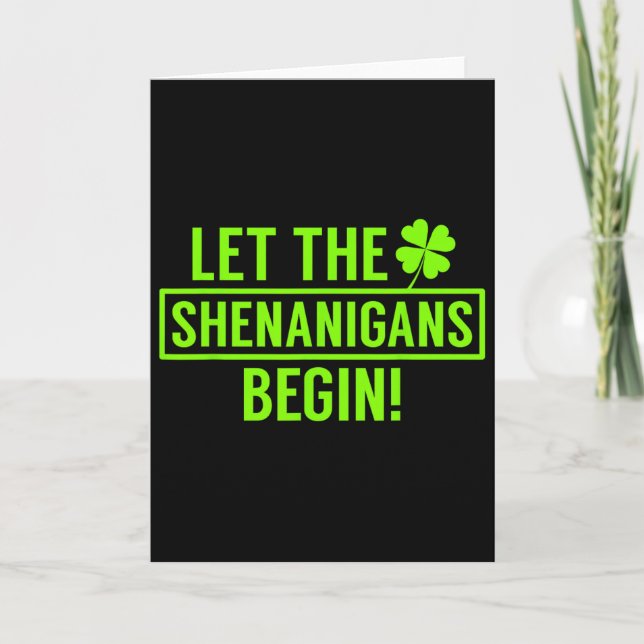 St. Patricks Let The Shenanigans Begin Funny For M Kort (Framsida)