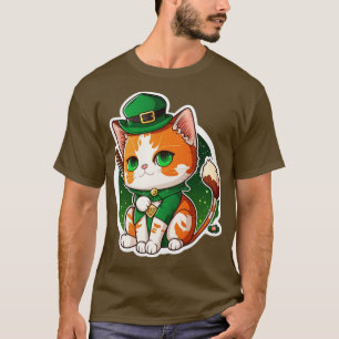 St Patricks Lucky Cat T Shirt