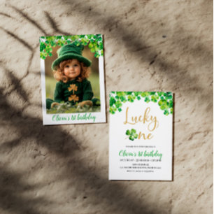 St. Patricks Lucky en födelsedagsinbjudan Inbjudningar