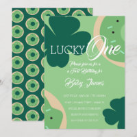 St. Patricks Lucky Första Födelsedags Shamrock Mun
