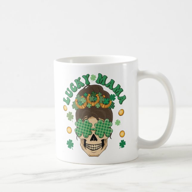 St. Patrick's Lucky Mamma Skeleton Kaffemugg (Höger)