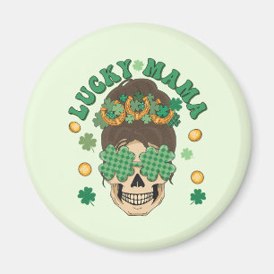 St. Patrick's Lucky Mamma Skeleton Magnet