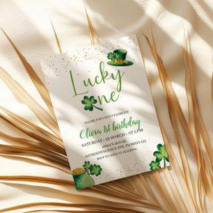 St. Patricks Lucky One Födelsedagsinbjudan Inbjudningar