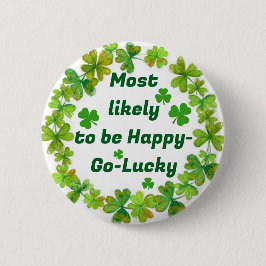 St. Patrick's Lycklig Go Lucky Knapp