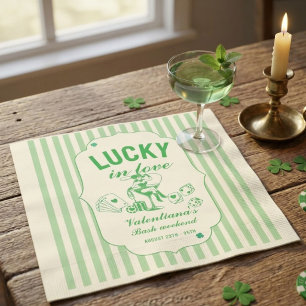 St Patricks lyckliga möhippa kärleksfest Pappersservett