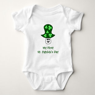 St. Patrick's Mushroom Baby Bodykostym T-shirt