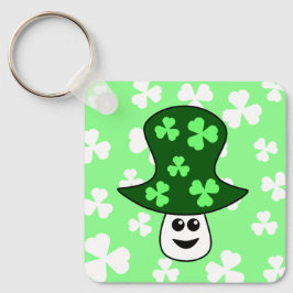 St. Patrick's Mushroom Keychain Nyckelring