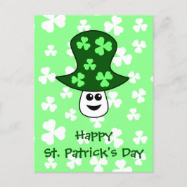 St. Patrick's Mushroom Postcard Vykort