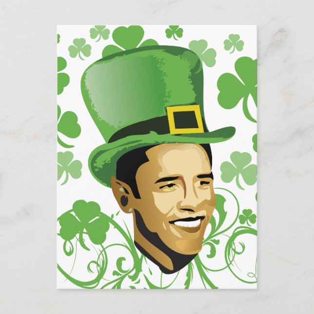 St Patrick's O'Bama 2009 Vykort (Framsida)