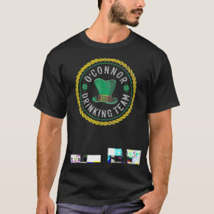 St Patricks OConnor Drinking Team Shamrocks Hat T Shirt