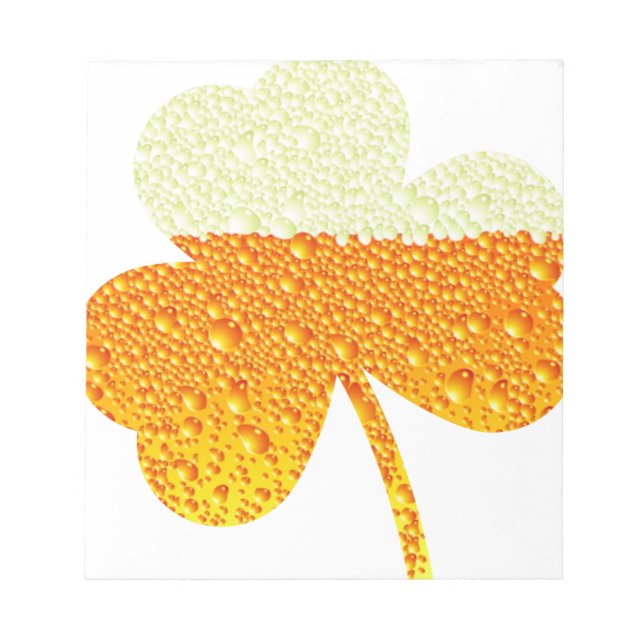 st patricks-öl klöver anteckningsblock (Framsida)