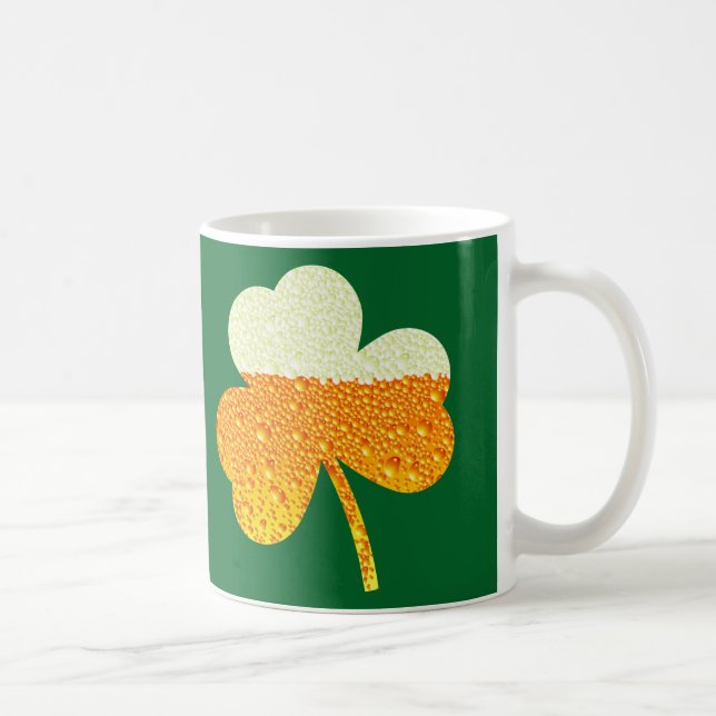 st patricks-öl klöver kaffemugg (Höger)