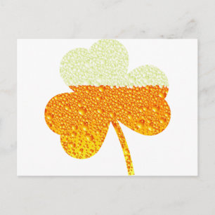 st patricks-öl klöver vykort