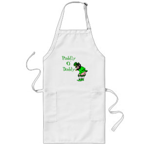 St Patrick's Paddly O'pappa Leprechaun Apron Långt Förkläde