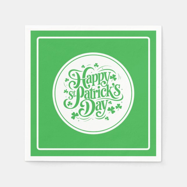 St. Patricks papper  Pappersservett (Framsidan)