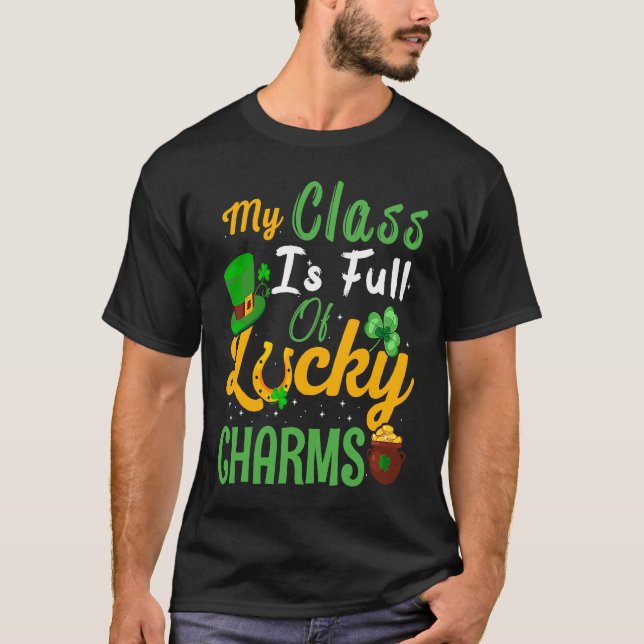 St Patricks pyjamas Min klass är Fullt av Lucky Ch T Shirt (Framsida)
