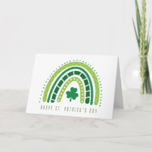 St. Patricks regnbåge | Glad Whimsical Shamrock