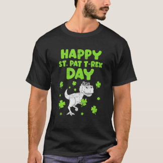 St Patricks Saint Pat T Rex Dinosaurs Funny St. Pa Shirt