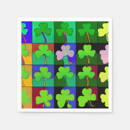 St. Patricks servetter med shamrocks 2