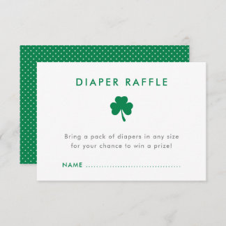 St. Patrick's Shamrock Baby Shower Raffle Inbjudningar