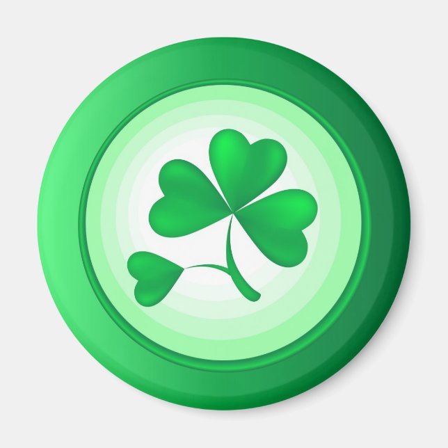St. Patrick's Shamrock Magnet (Framsidan)
