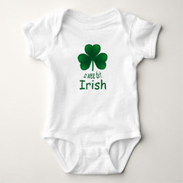 St Patrick's Shamrock Wee Bit Irish Infant Creeper T-shirt