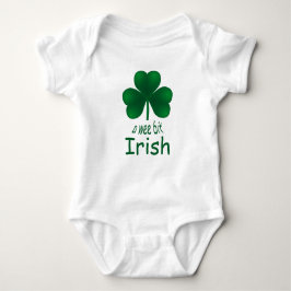 St Patrick's Shamrock Wee Bit Irish Infant Creeper Tee
