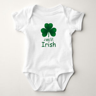 St Patrick's Shamrock Wee Bit Irish Infant Creeper Tee