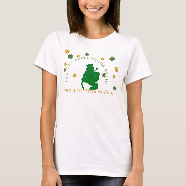 St Patricks Shananigans T-Shirt (Framsida)