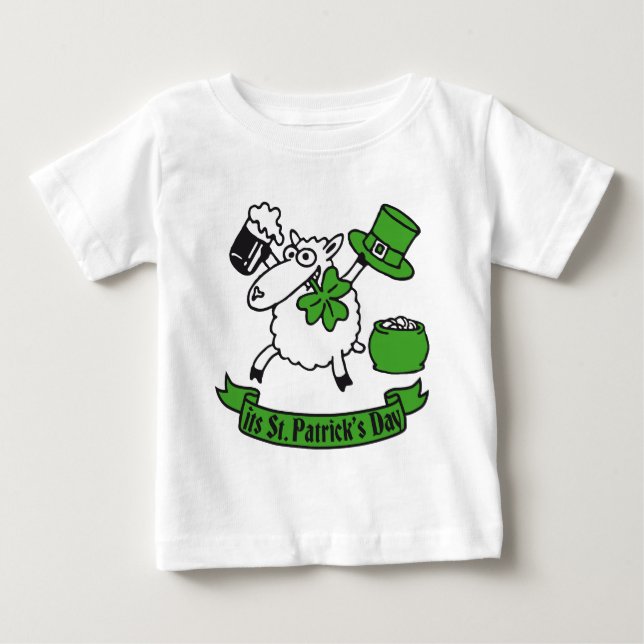 St Patricks sheep T-shirt (Framsida)