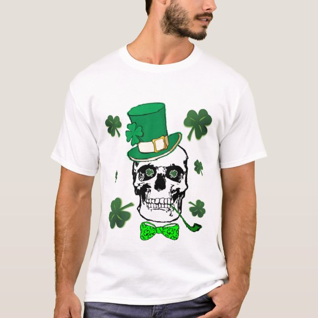St. Patrick's Skull T-Shirt (Framsida)