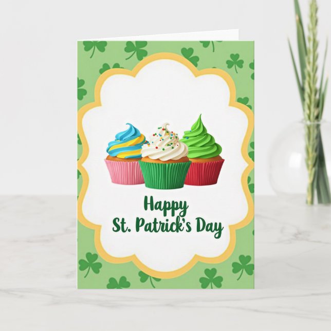 St Patricks söta presentkort Kort (Framsida)