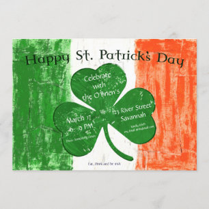 St. Patrick's (St. Paddy's) Day Party-inbjudan Inbjudningar