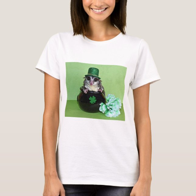 St. Patrick's Sugar Glider T Shirt (Framsida)