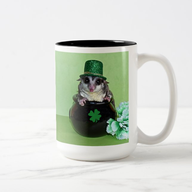 St. Patrick's Sugar Glider Två-Tonad Mugg (Höger)