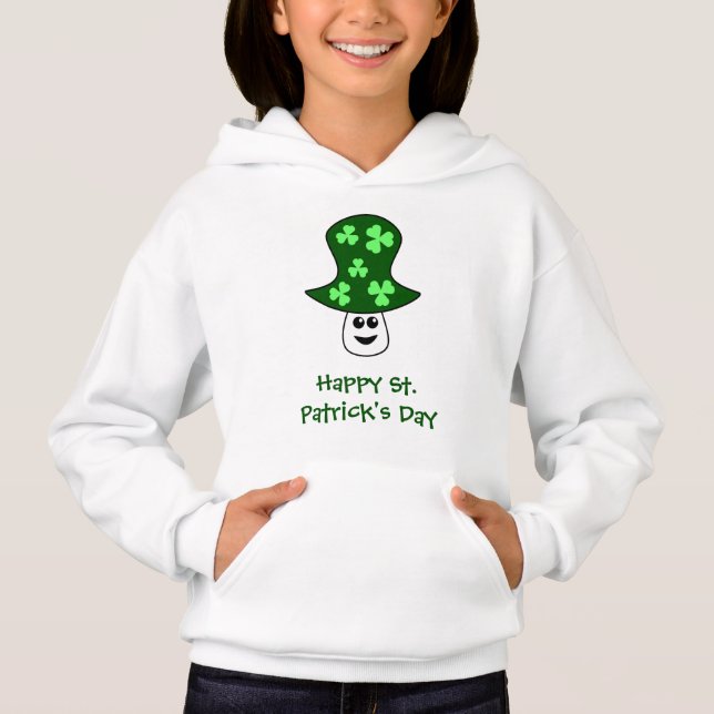 St. Patricks Svamp-Hoodie (Barn) Tee Shirt (Framsida)