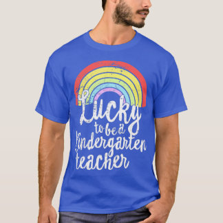 St Patricks Teacher Lucky att vara Kindergarten Te T Shirt