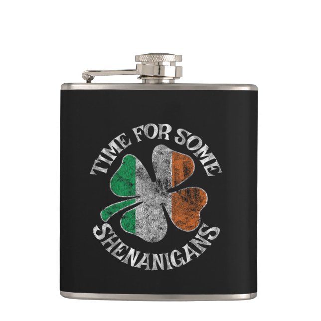 St. Patricks tid för lite busklöver Fickplunta (Framsidan)