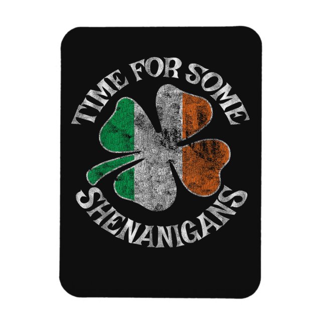 St. Patricks tid för lite busklöver Magnet (Vertikal)