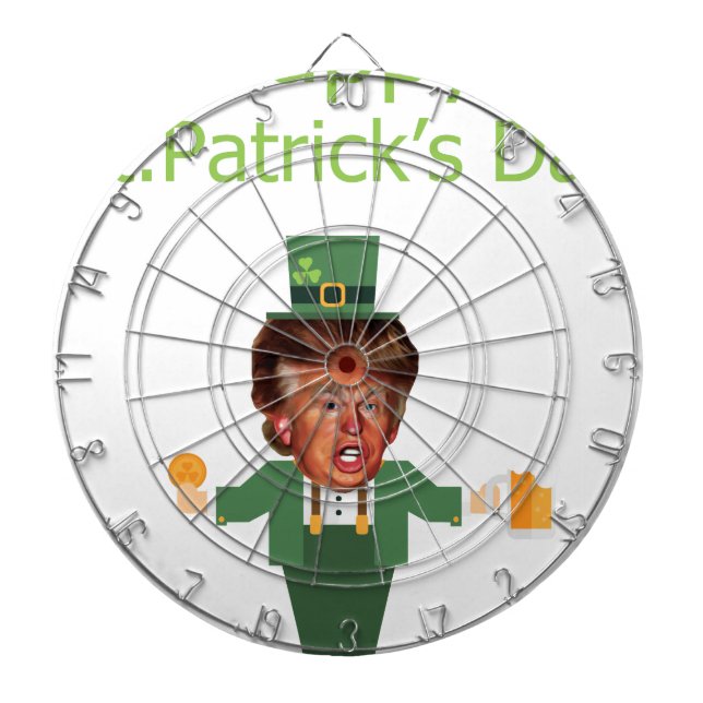 st patricks trump leprechaun darttavla (Framsidan)