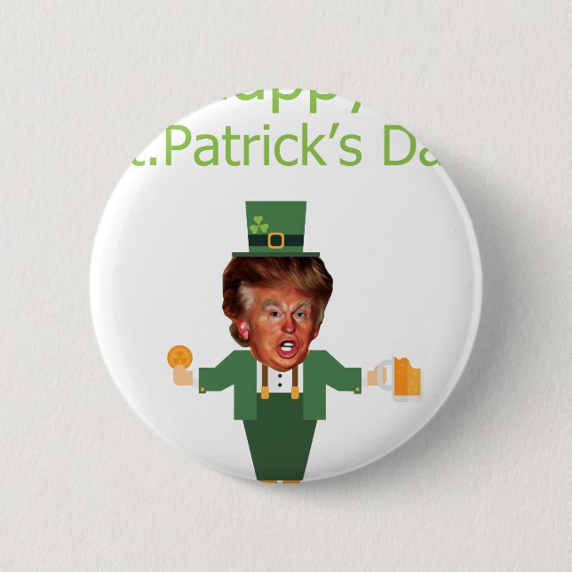 st patricks trump leprechaun knapp (Framsida)