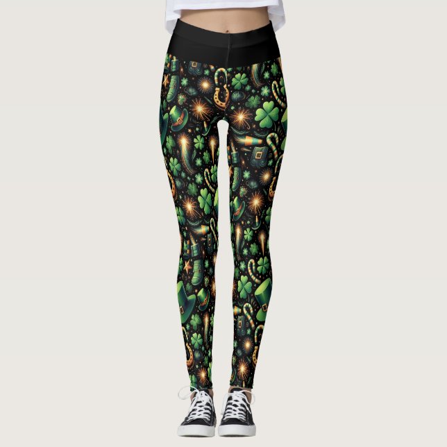 St. Patrick's Tur Leggings (Framsida)