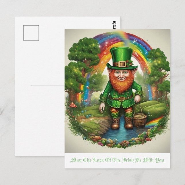 St. Patricks Vykort (Fram/baksida)