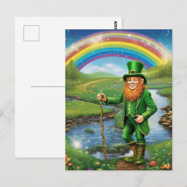 St. Patricks Vykort (Fram/baksida)