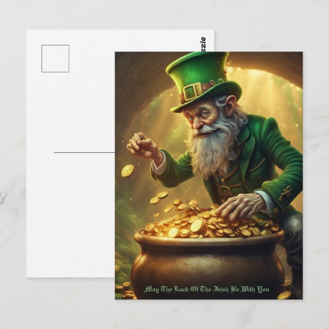 St. Patricks Vykort (Fram/baksida)