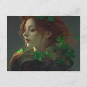 St. Patrick's Woman Vykort