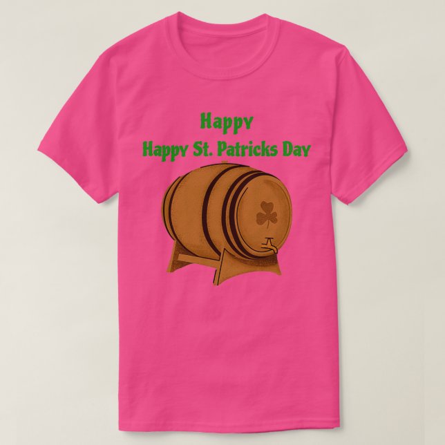 St Patrickx27s Dag-drickande T Shirt (Design framsida)