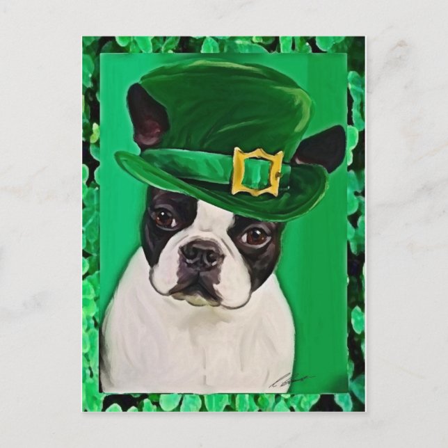 st patrioter hund vykort (Framsida)
