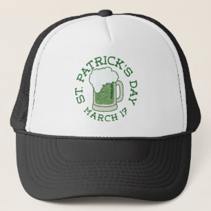 st patrioter, nödsakad grönt öl truckerkeps