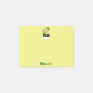 St. Pats dag Leprechaun Post-it Block